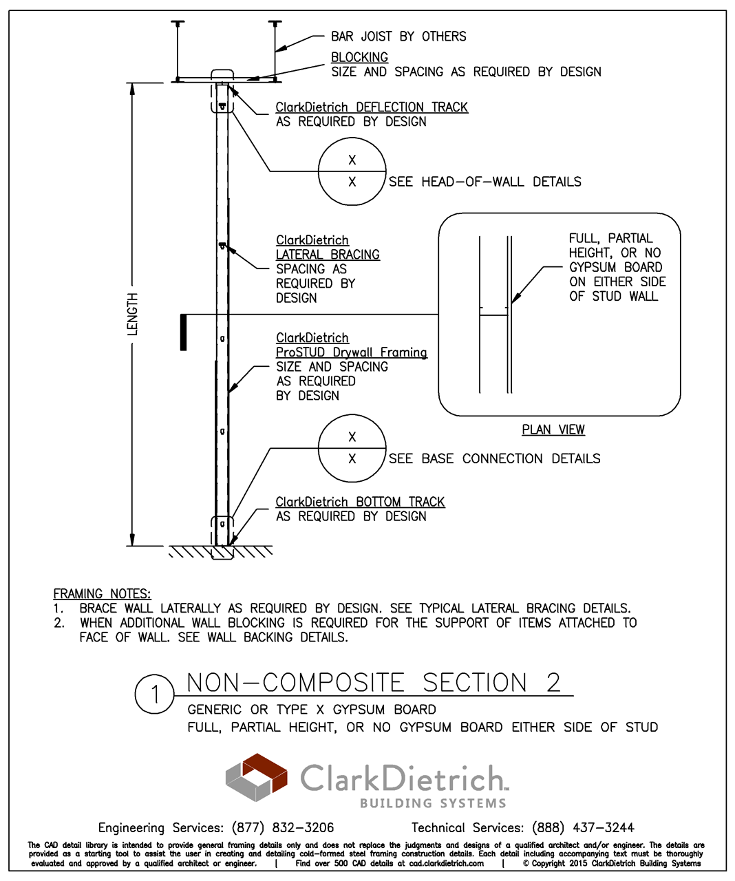 Non-Composite Wall Section2